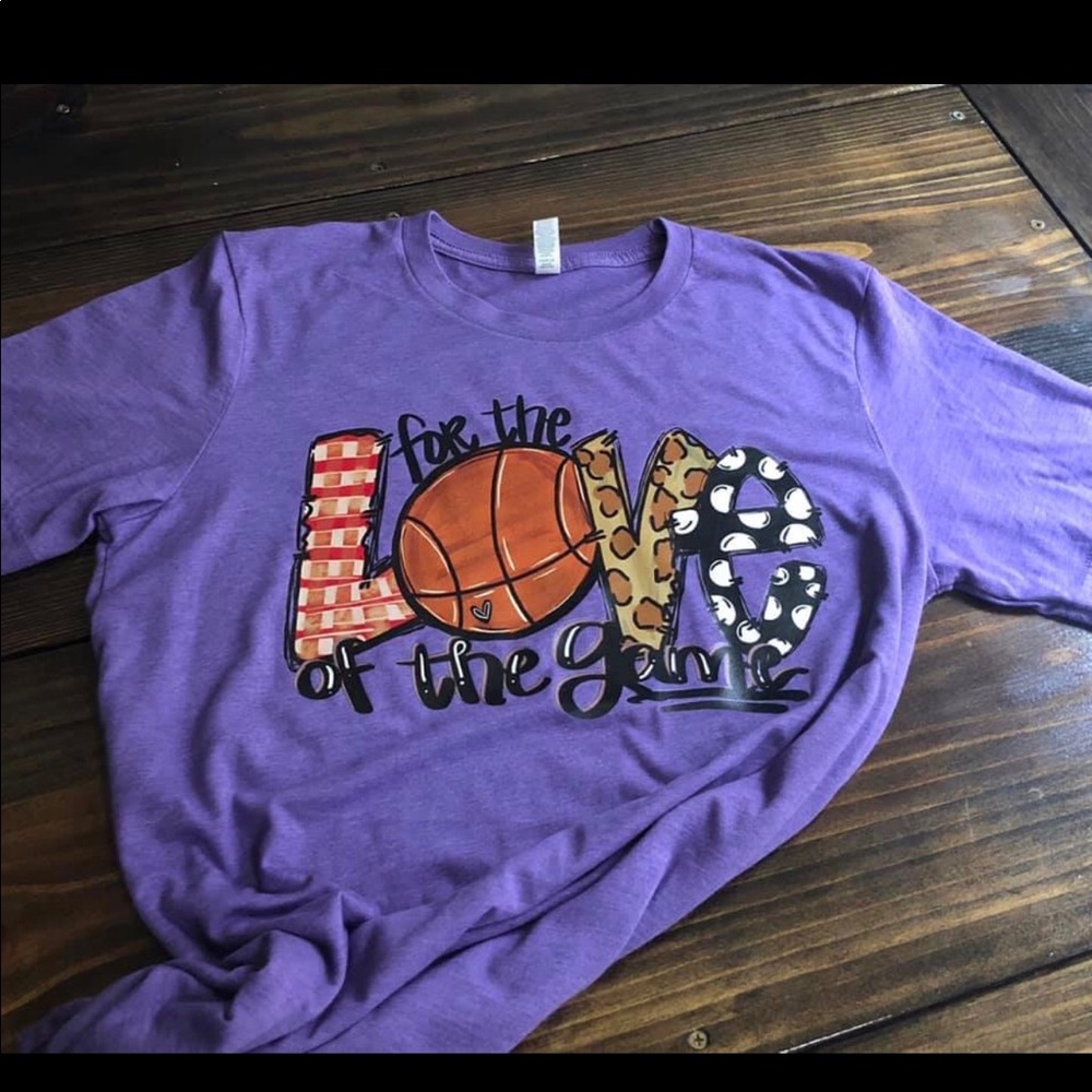 Bella Canvas basketball tee shirt.